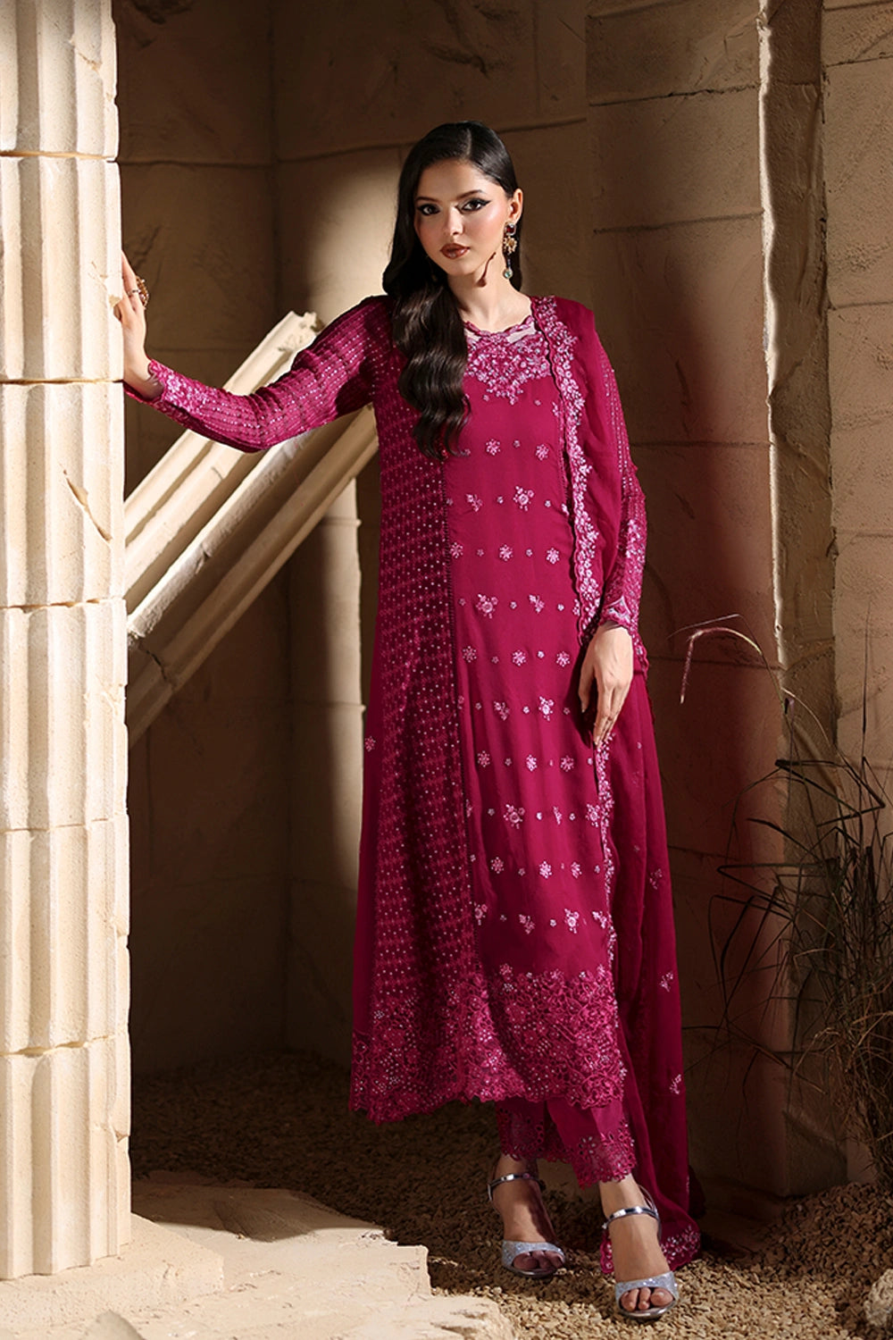 Luxe Embroidered Chiffon