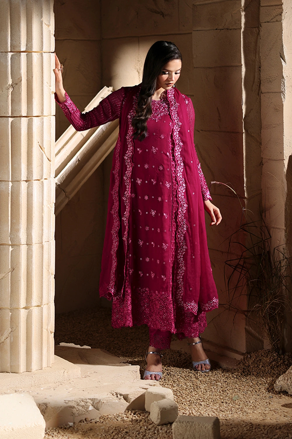 Luxe Embroidered Chiffon