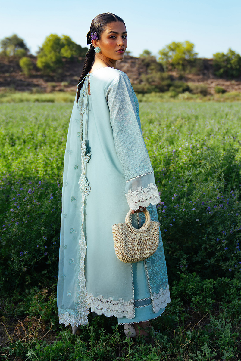 Sana Zubair Luxury Lawn - Aquamarine