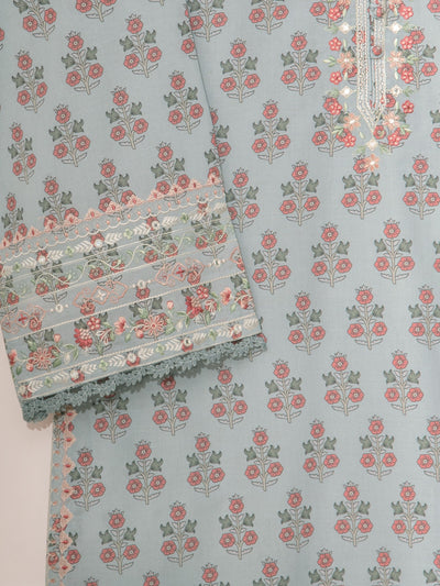 2 Piece - Digital Printed Cambric Suit