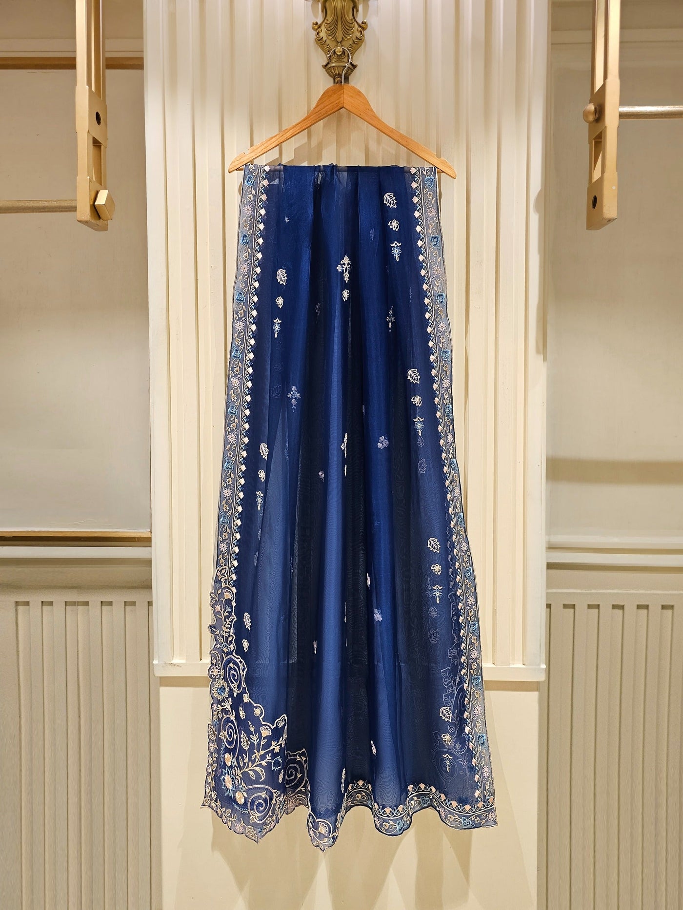 3 Piece - Pure Organza Embroidered Suit