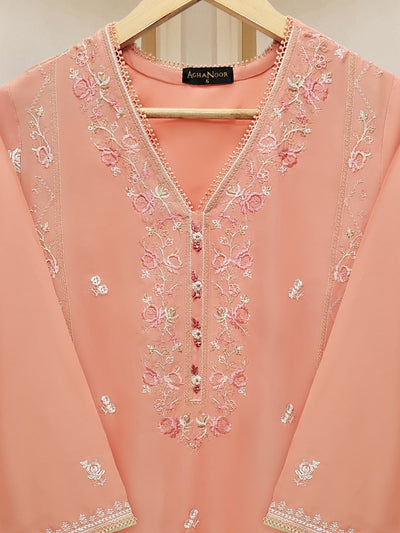 2 Piece - Pure Embroidered Cambric Suit