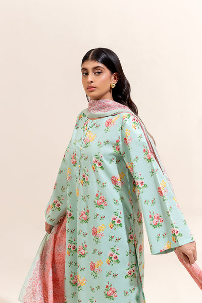 PISTACHIO TALE BY Beechtree || 3 PIECE PRINTED LAWN SUIT