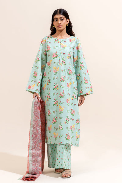 PISTACHIO TALE BY Beechtree || 3 PIECE PRINTED LAWN SUIT