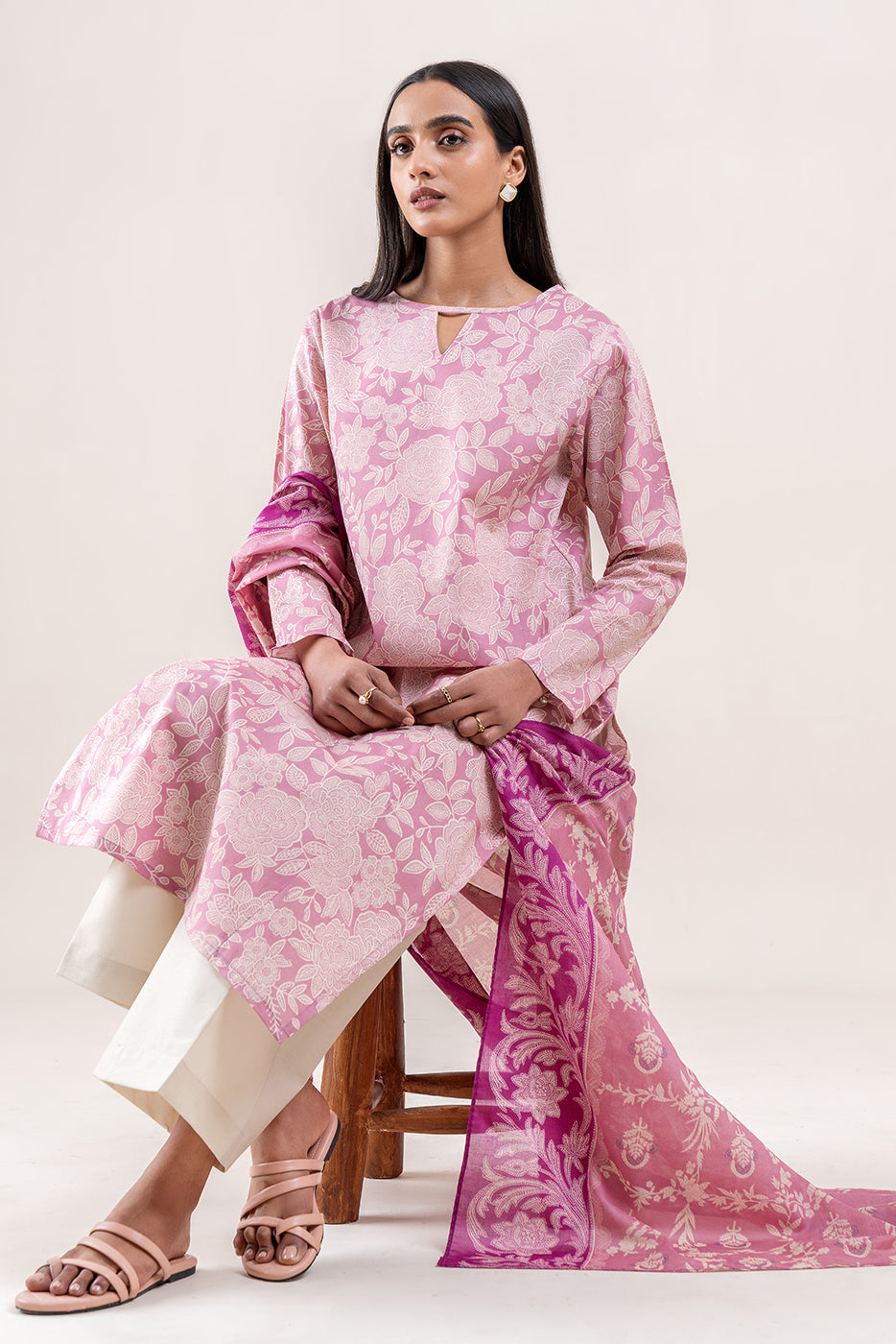 2 PIECE PRINTED LAWN SUIT