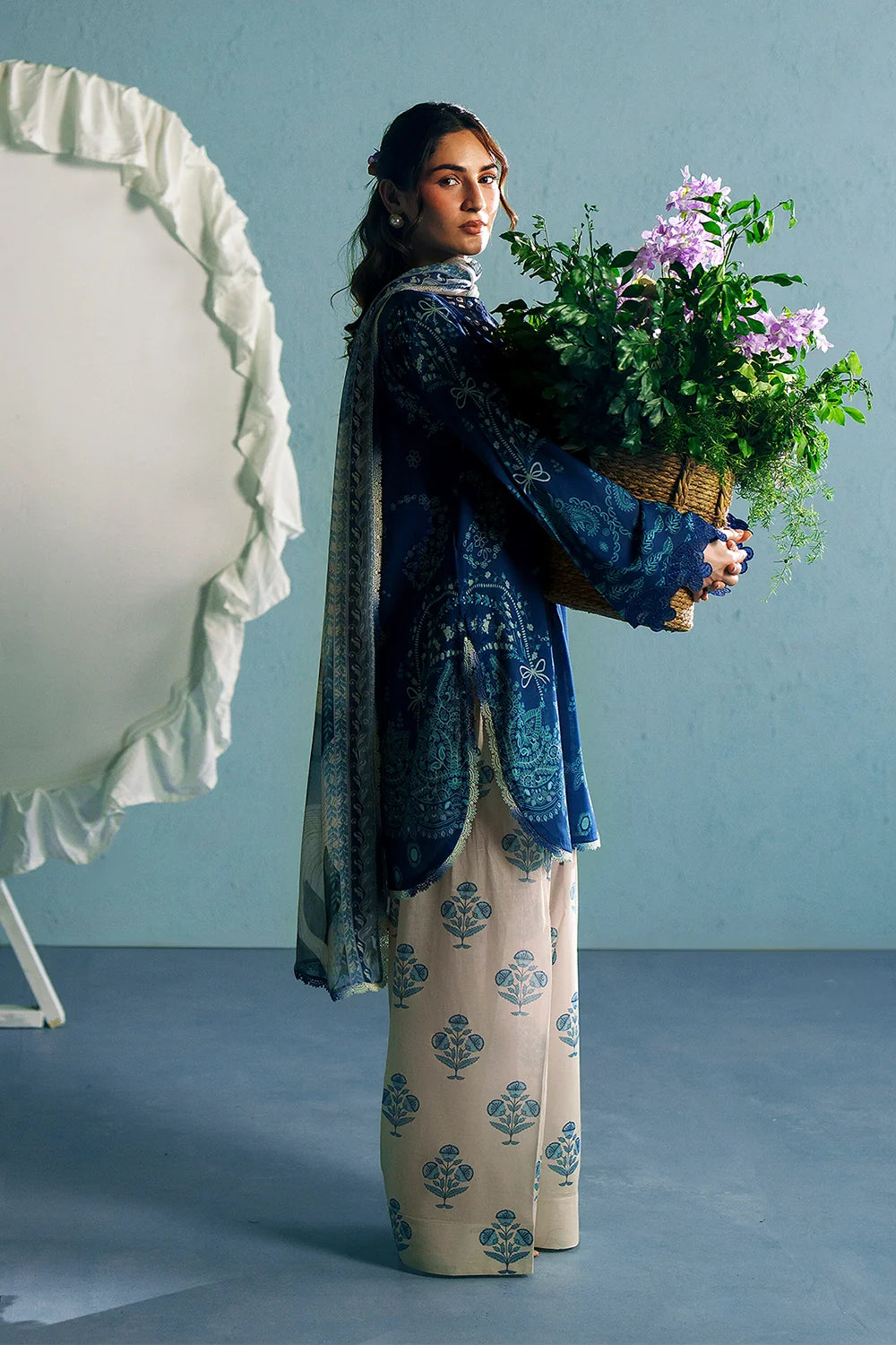 Embroidered and printed lawn Stitched 3pc