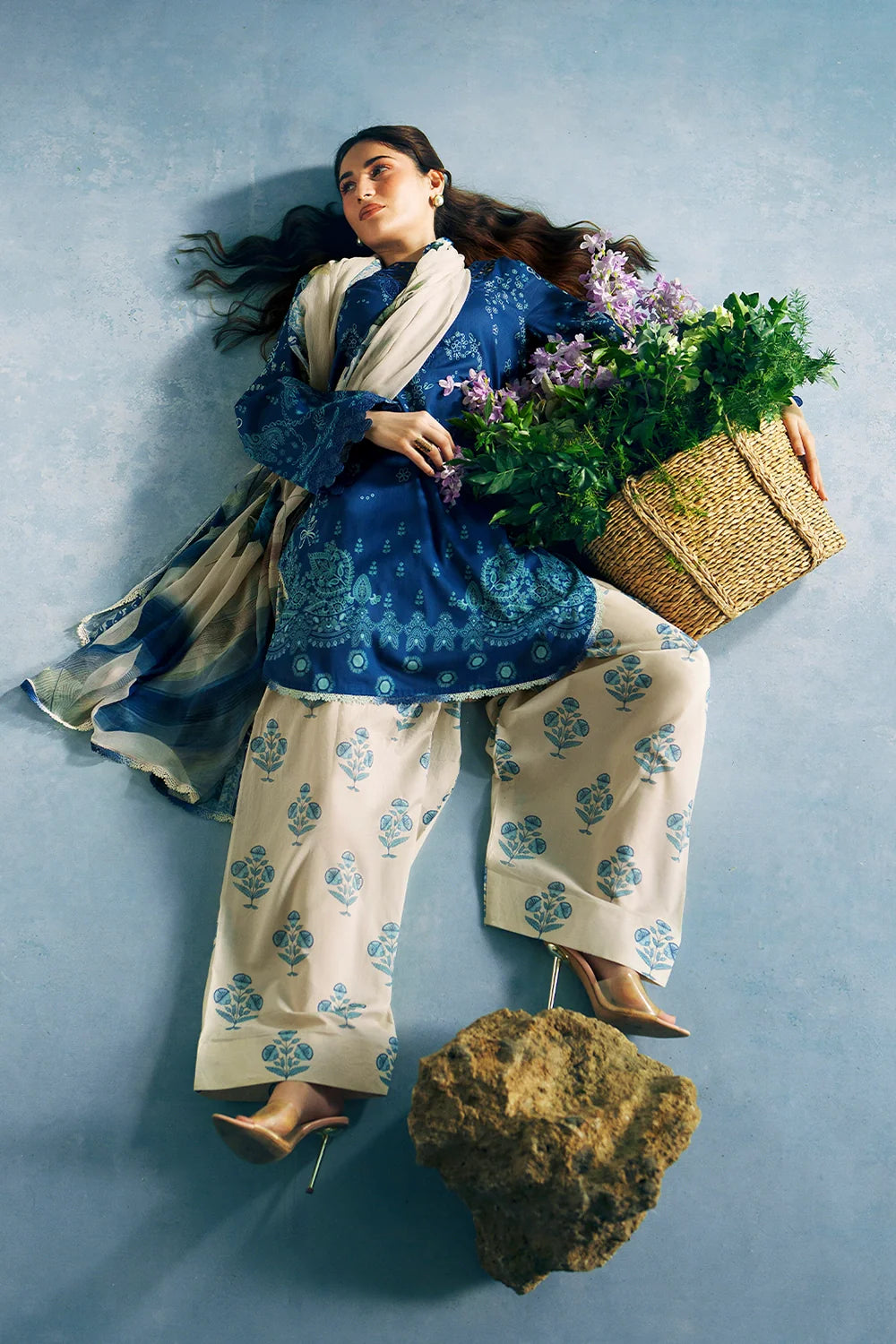 Embroidered and printed lawn Stitched 3pc