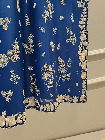 3 Piece - Pure Organza Embroidered Suit
