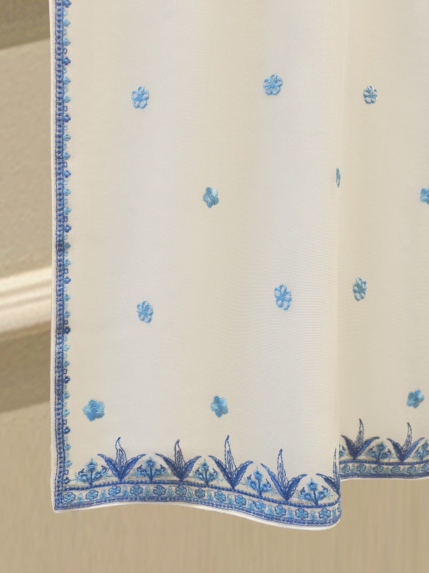 3 Piece - Pure Embroidered Cotton Net Suit