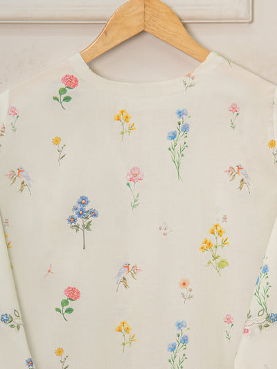 2 Piece - Pure Embroidered Cambric Suit