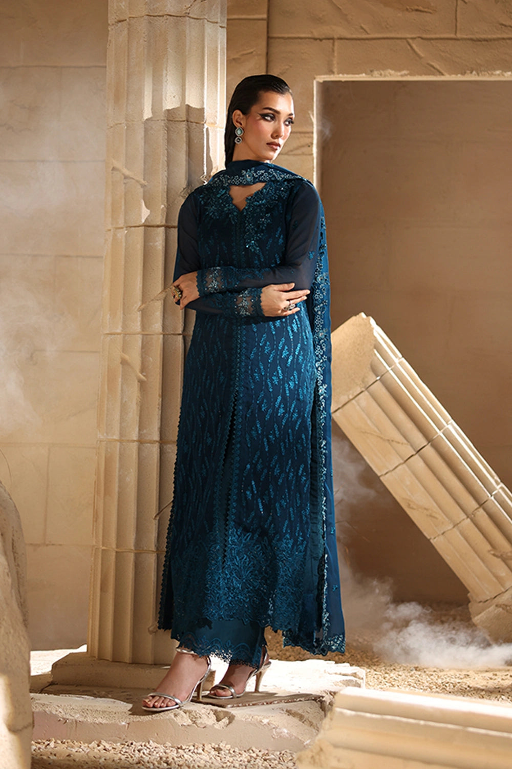 Luxe Embroidered Chiffon