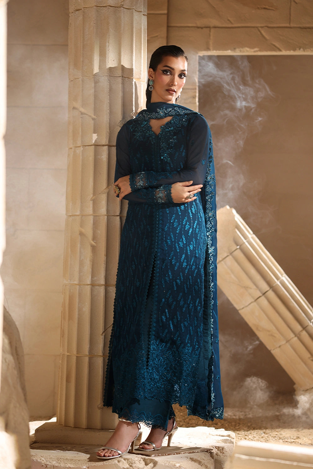 Luxe Embroidered Chiffon