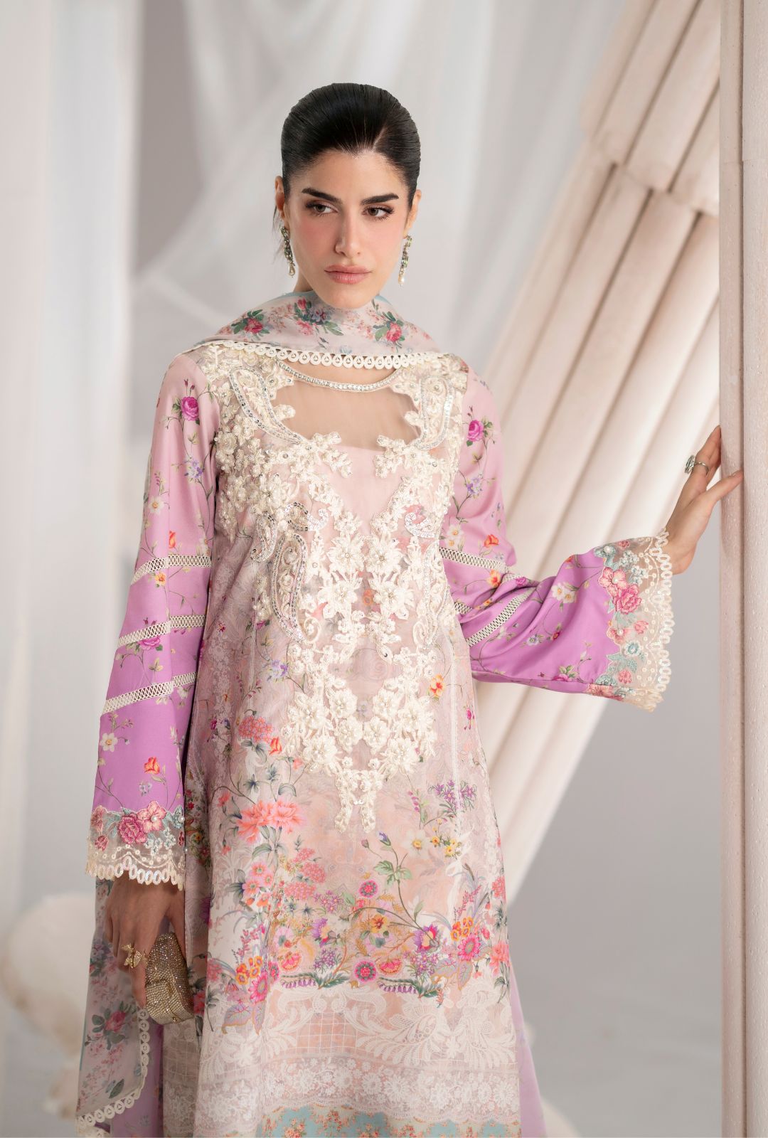 Garden Whisper Printed silk