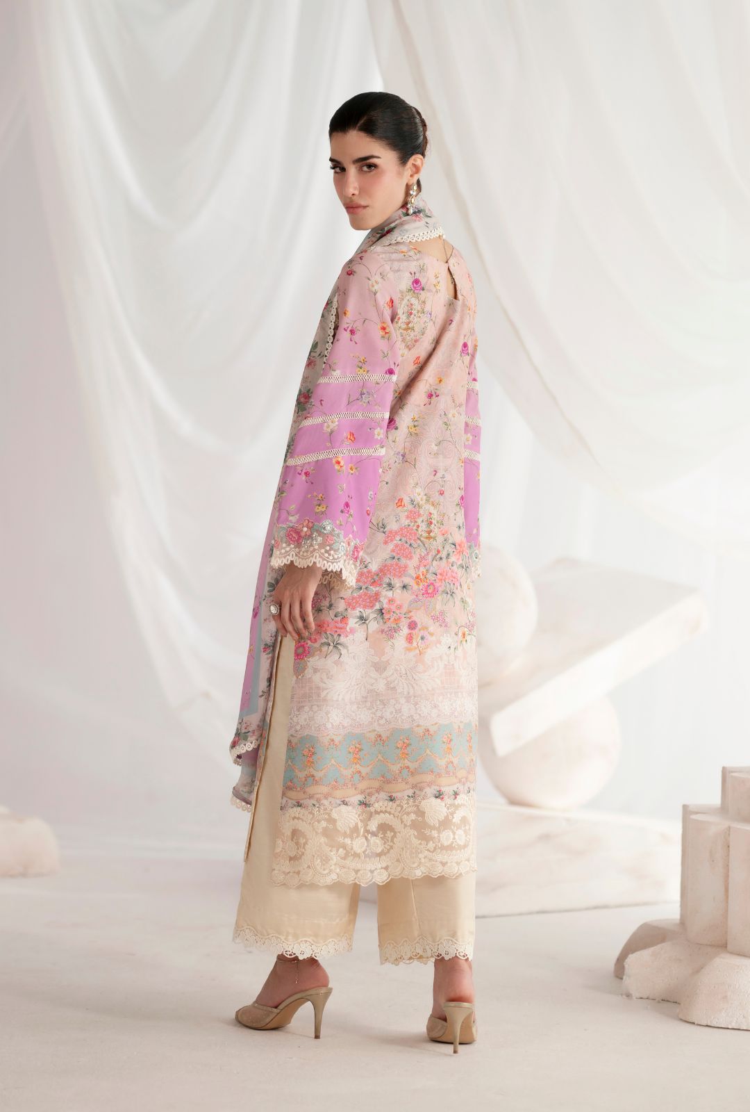 Garden Whisper Printed silk