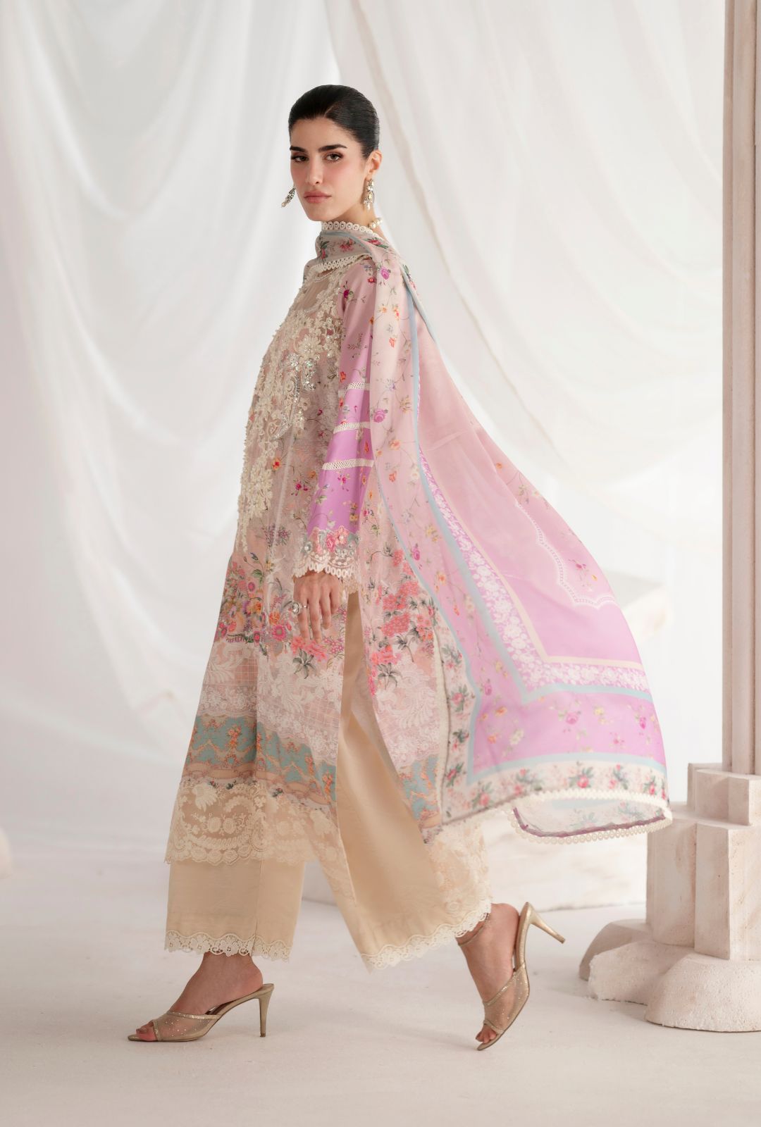 Garden Whisper Printed silk