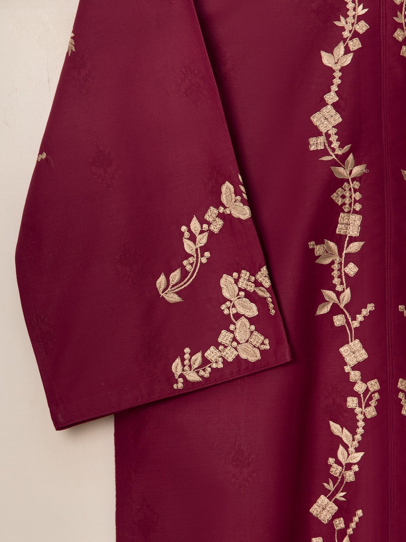2 Piece - Embroidered Jacquard Suit
