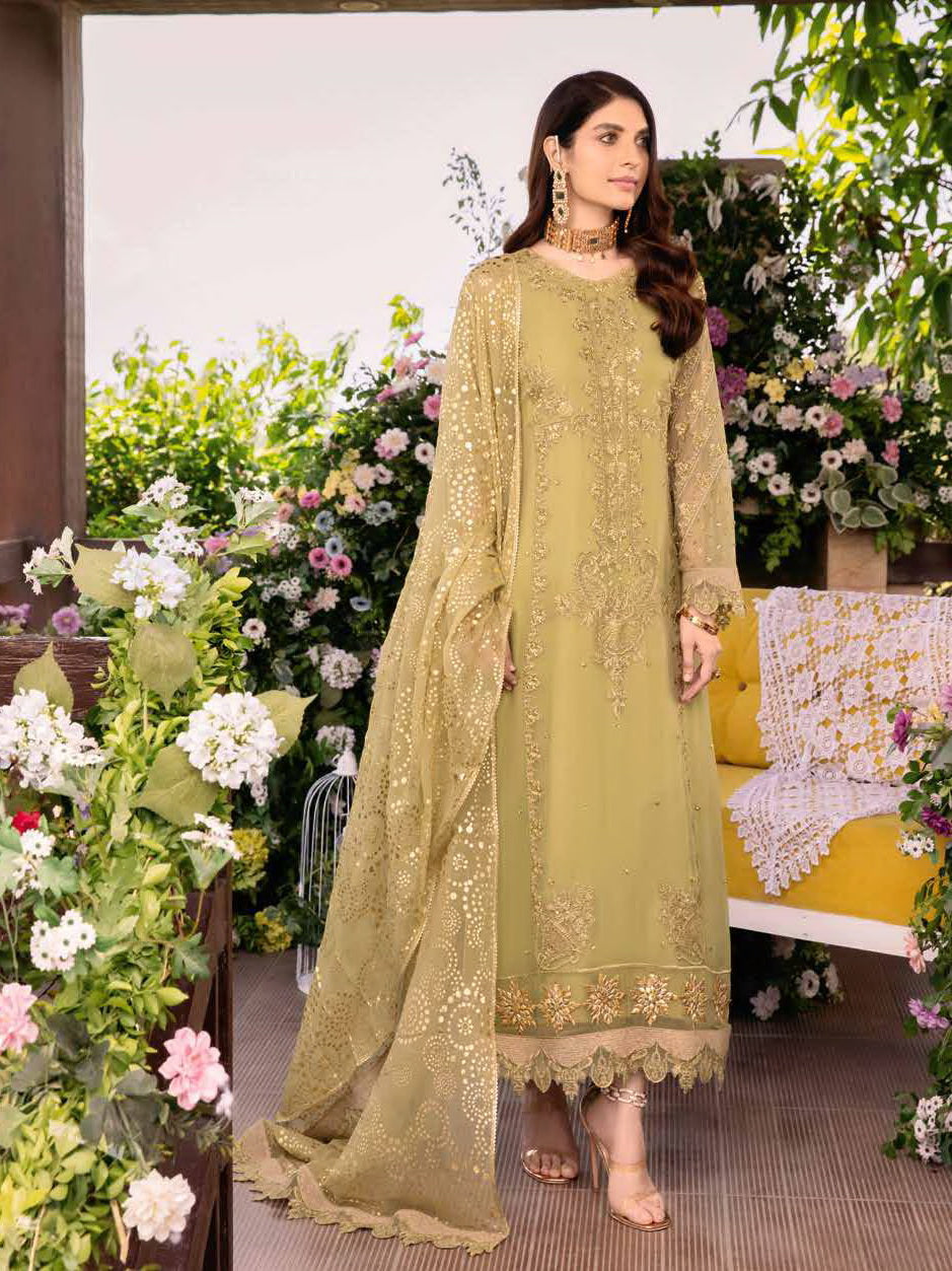 CHARIZMA SHEHNAI UNSTITCHED CHIFFON