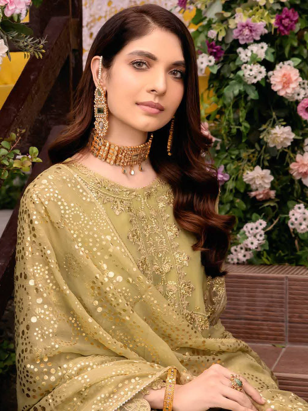 CHARIZMA SHEHNAI UNSTITCHED CHIFFON