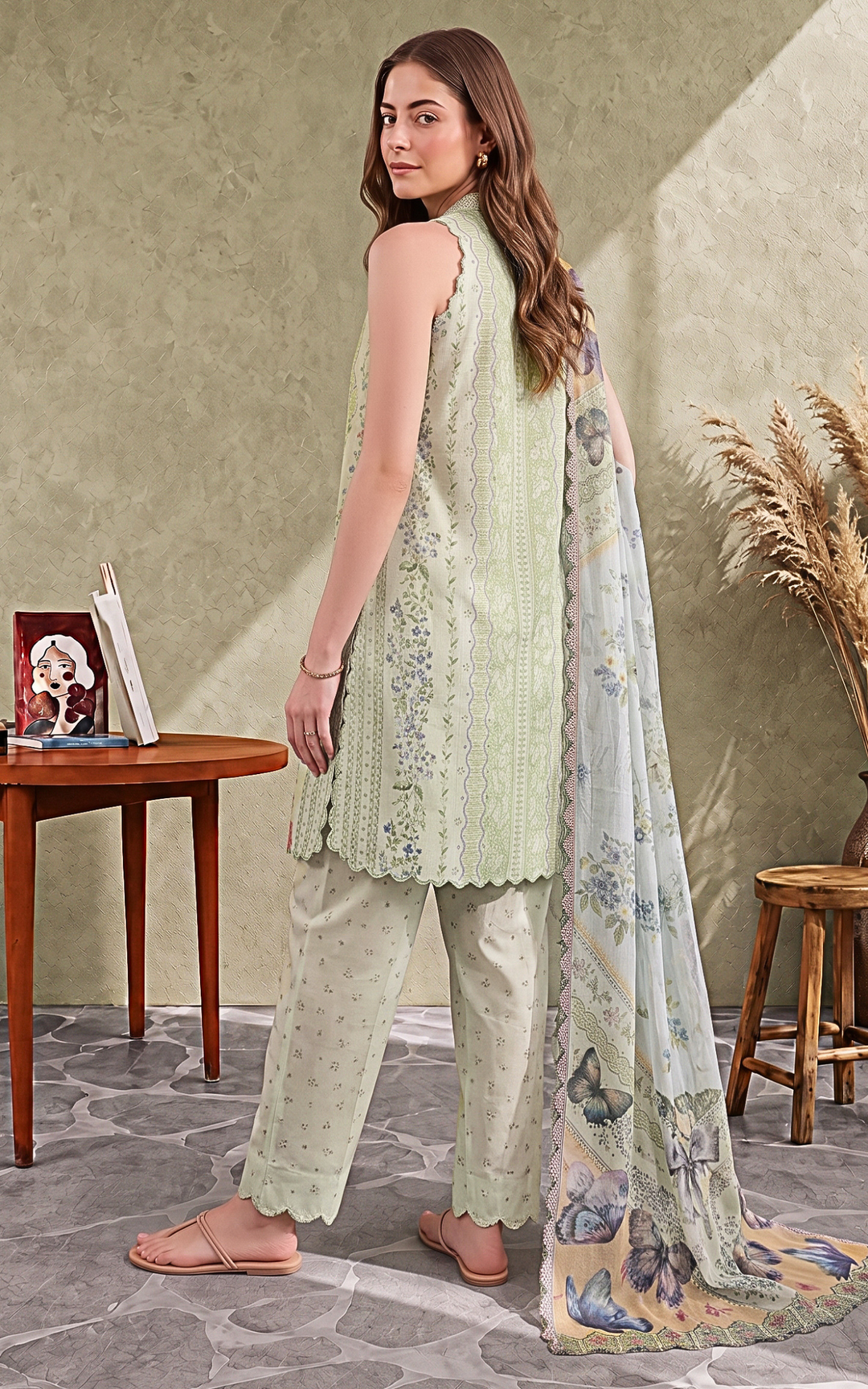 3pcs Unstitched Cambric