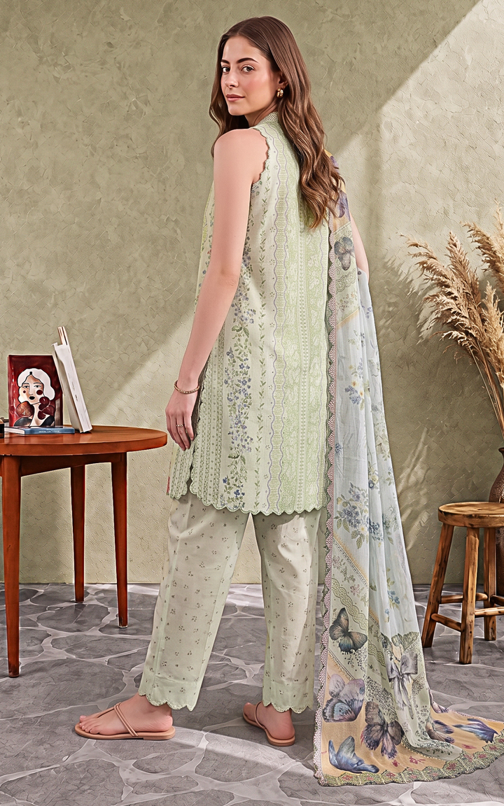 3pcs Unstitched Cambric