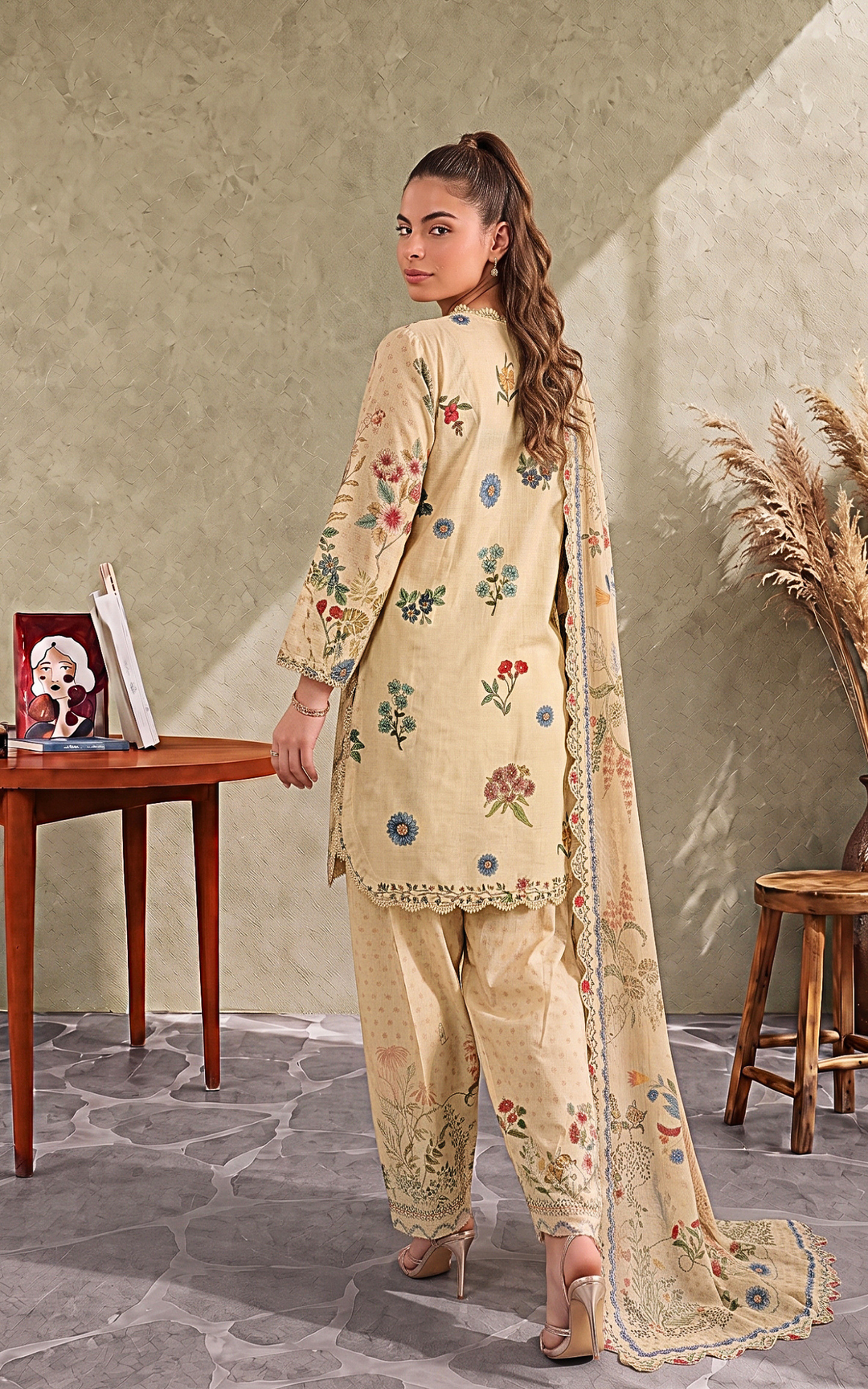 3pcs Unstitched Cambric