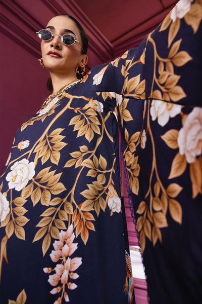 3 Pc Unstitched Printed Linen Suit