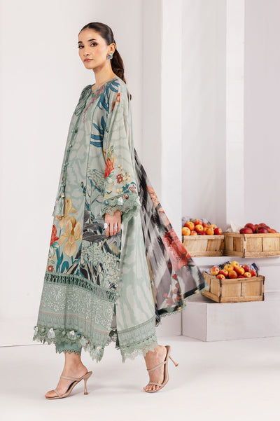 3 Pc Unstitched Printed Linen Suit