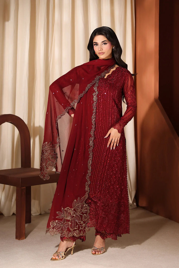 Luxe Embroidered  Lawn 3pcs