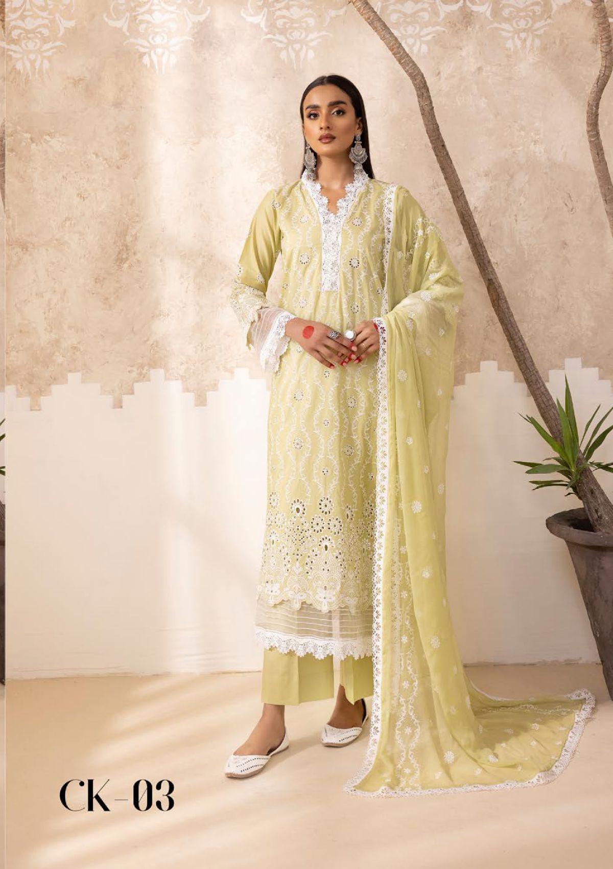 KHOOBSURAT SIGNATURE Chikenkari LAWN CK-03