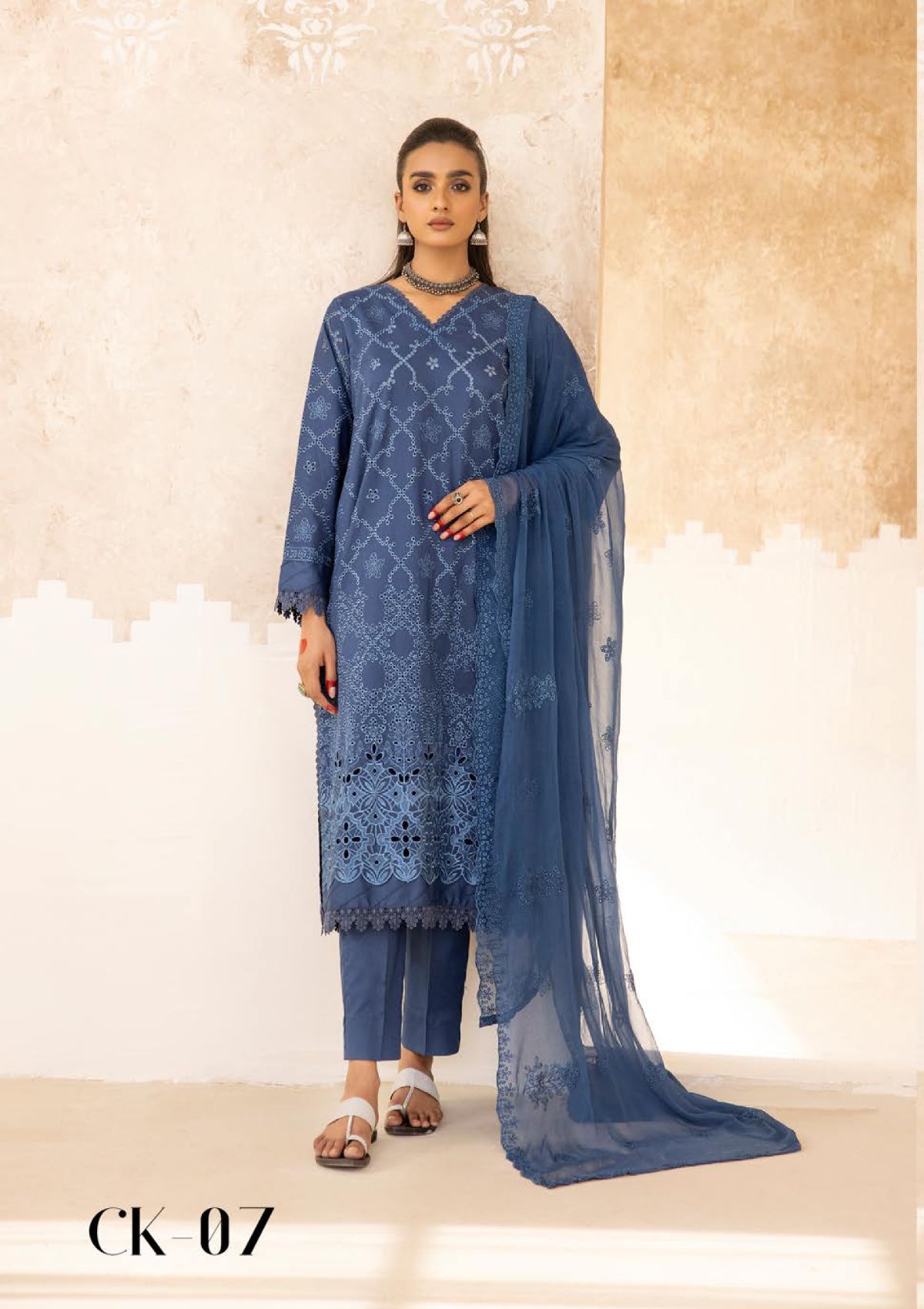 KHOOBSURAT SIGNATURE Chikenkari LAWN CK-07