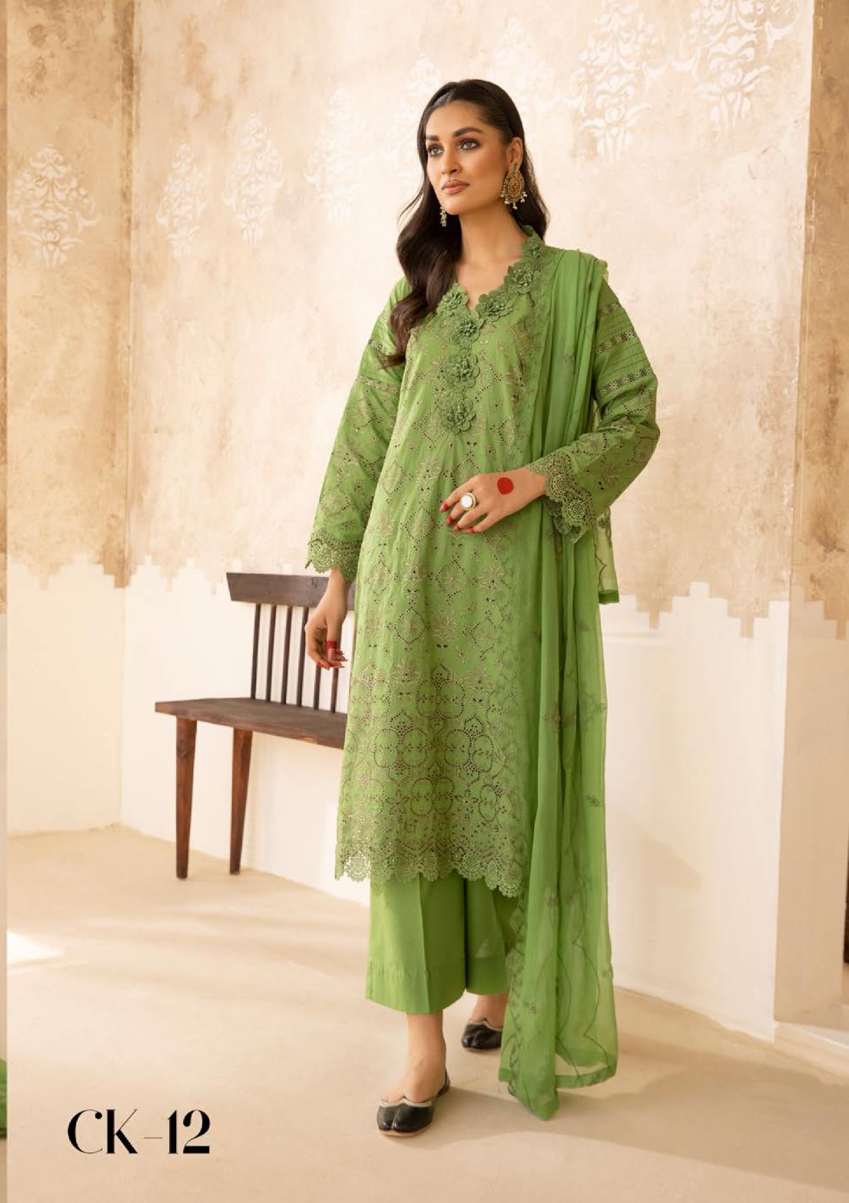 KHOOBSURAT SIGNATURE Chikenkari LAWN CK-12