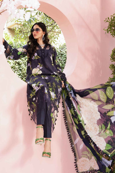3 Piece Unstitched Embroidered Lawn Suit