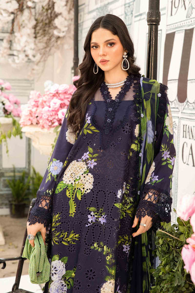 3 Piece Unstitched Embroidered Lawn Suit