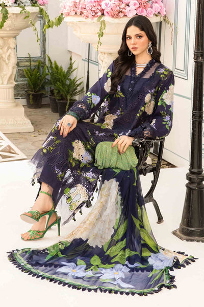 3 Piece Unstitched Embroidered Lawn Suit