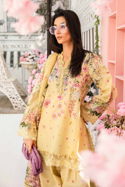 3 Piece Unstitched Embroidered Lawn Suit