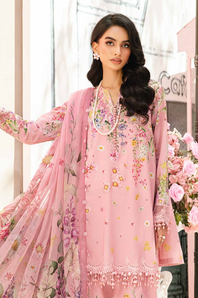 3 Piece Unstitched Embroidered Lawn Suit