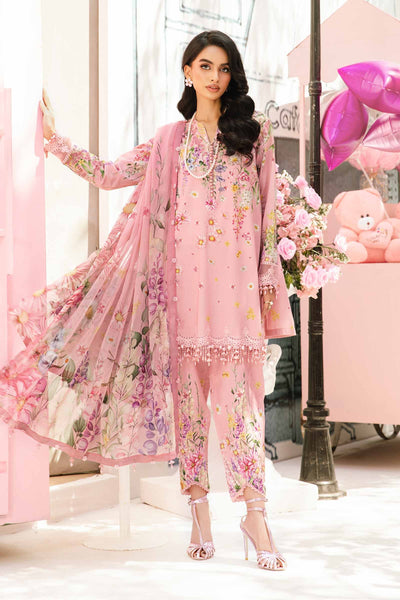 3 Piece Unstitched Embroidered Lawn Suit
