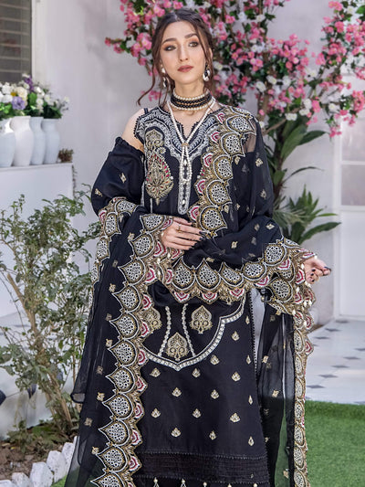 Afsoon by Humdum Embroidered Swiss Lawn