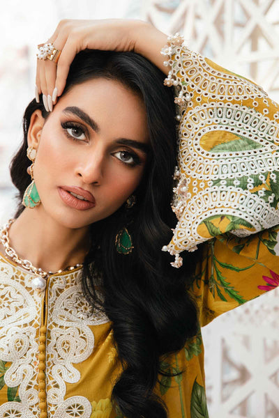 3 Piece Unstitched Embroidered Lawn Suit