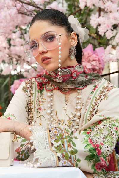 3 Piece Unstitched Embroidered Lawn Suit