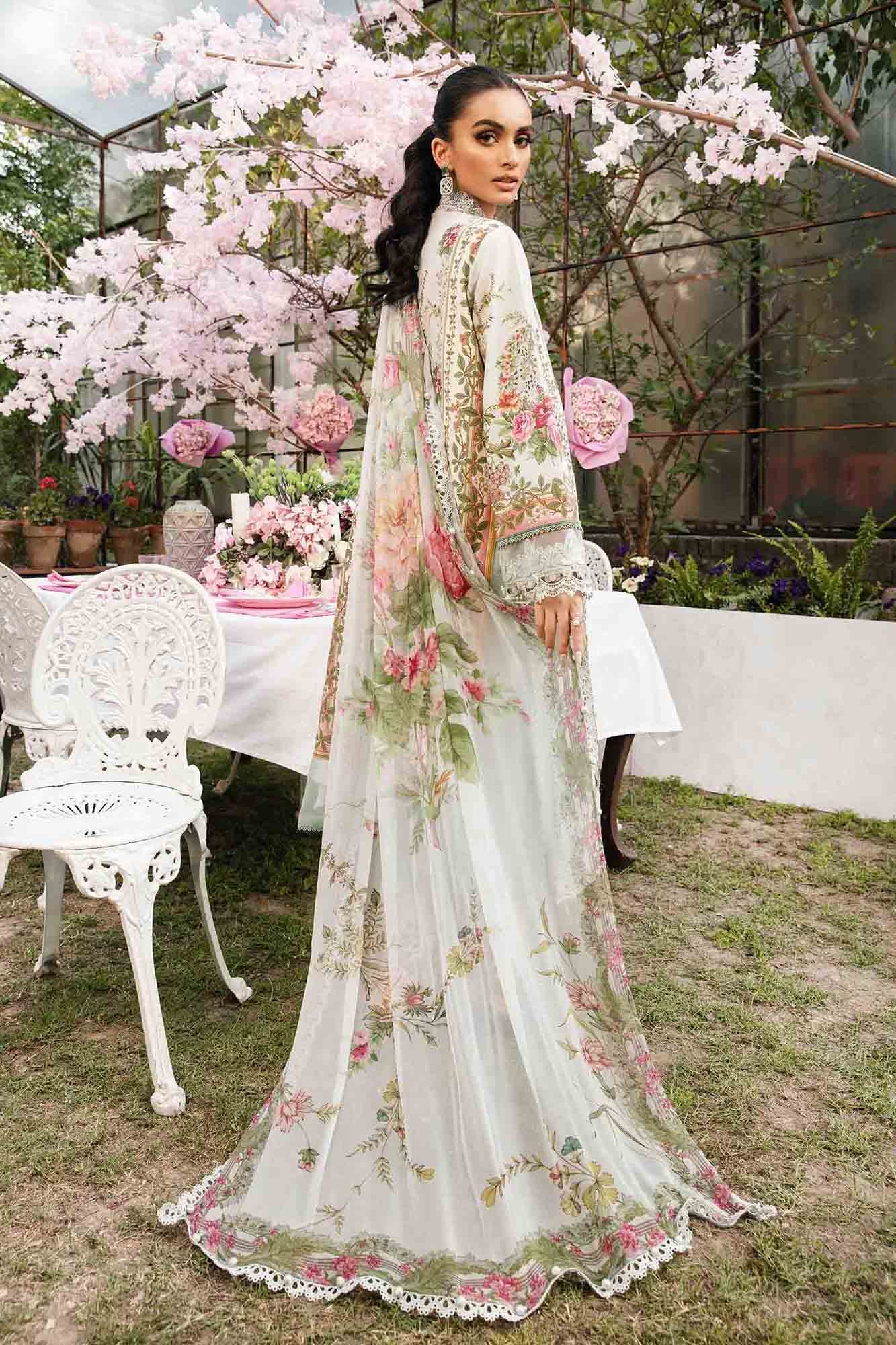 3 Piece Unstitched Embroidered Lawn Suit