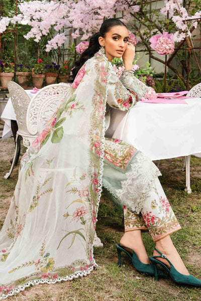 3 Piece Unstitched Embroidered Lawn Suit