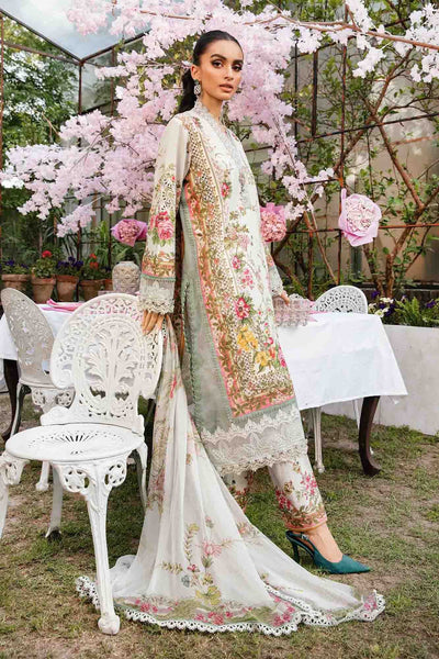 3 Piece Unstitched Embroidered Lawn Suit
