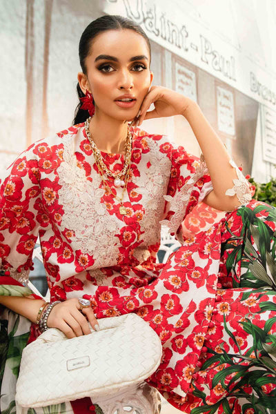 3 Piece Unstitched Embroidered Lawn Suit