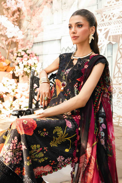 3 Piece Unstitched Embroidered Lawn Suit
