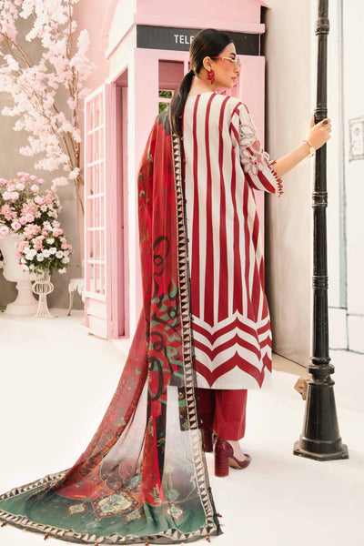 3 Piece Unstitched Embroidered Lawn Suit
