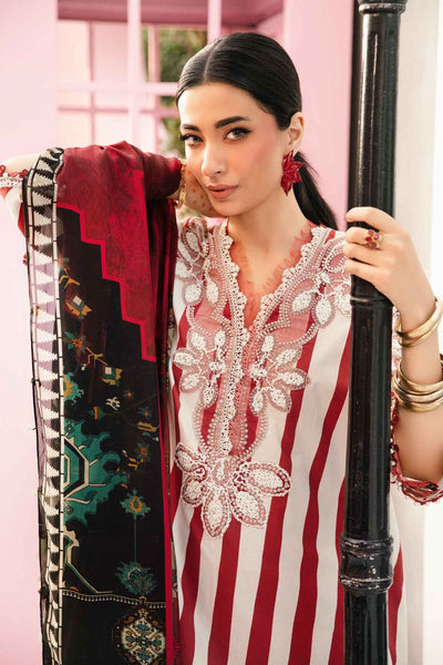 3 Piece Unstitched Embroidered Lawn Suit