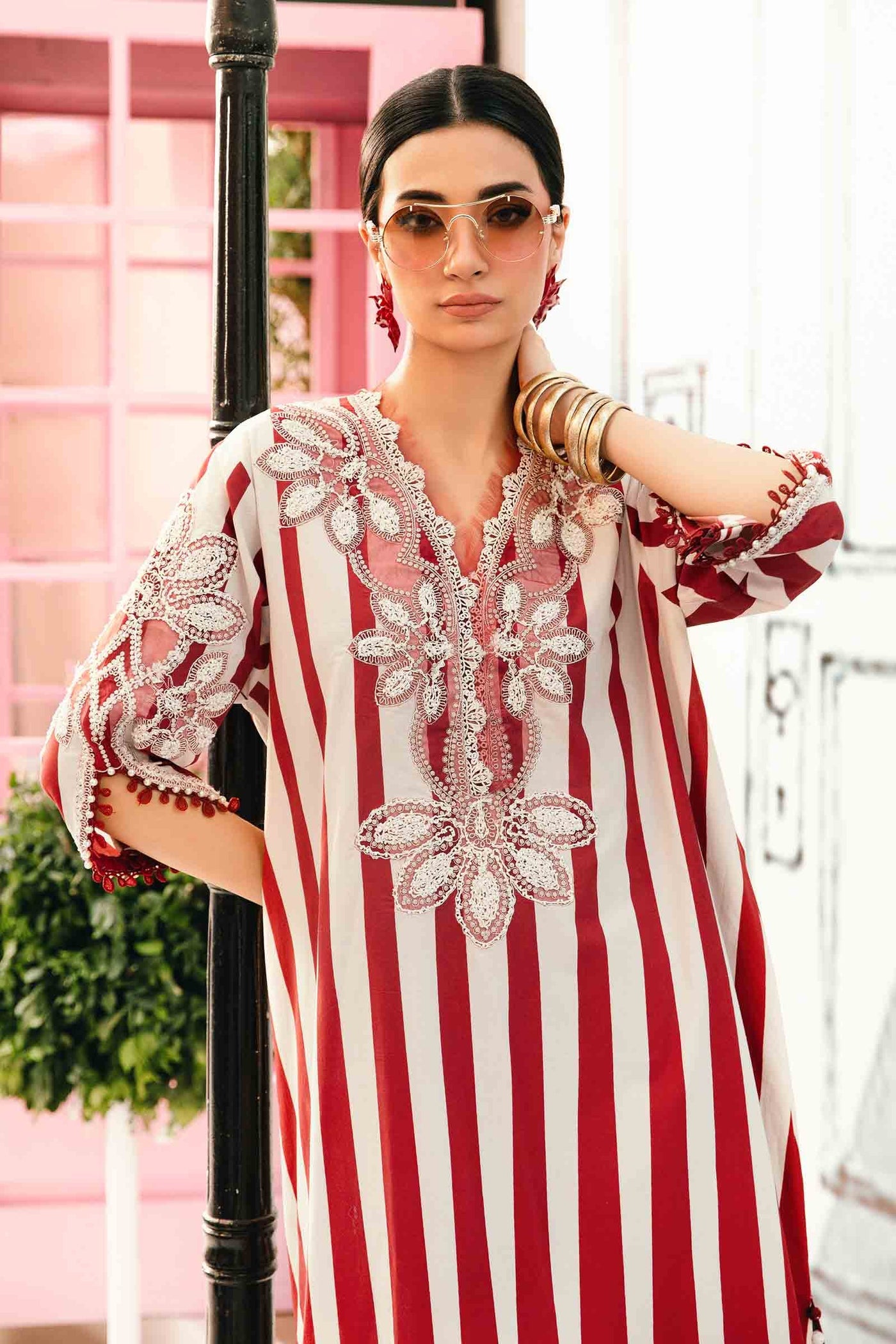 3 Piece Unstitched Embroidered Lawn Suit
