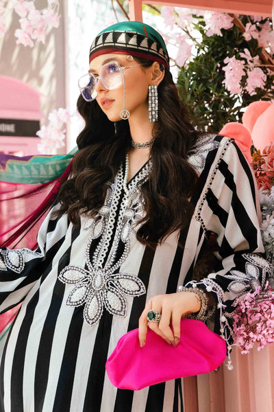 3 Piece Unstitched Embroidered Lawn Suit