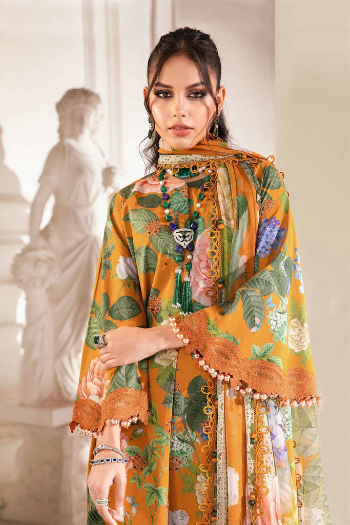 3 PIECE UNSTITCHED PRINTED SUIT MPT-2210-B